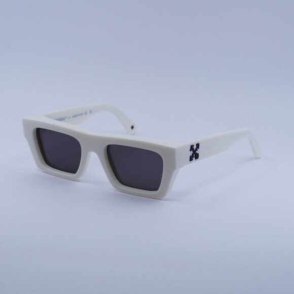 Off-White OERI145 OREGON 0107 Sunglasses White Square Frame, Grey Lenses - Picture 5 of 12